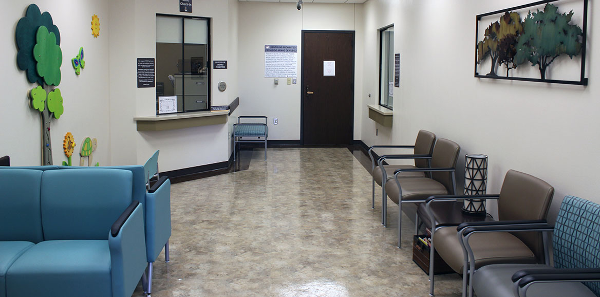 Speech-Language and Hearing Clinic waiting room