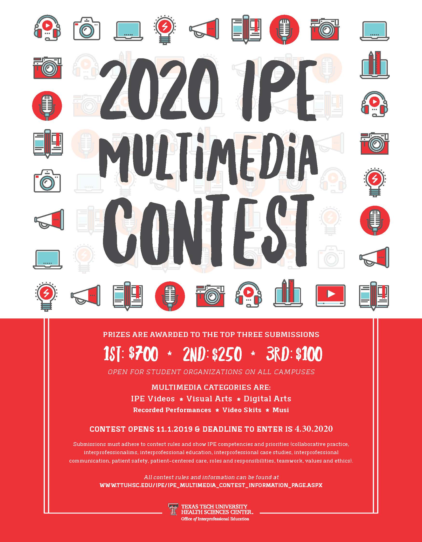 Multimedia contest flyer