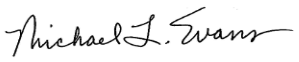 Dr. Evans Signature