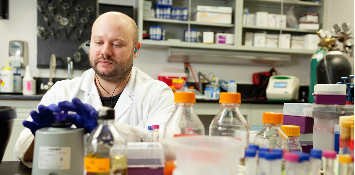 Student in Lab