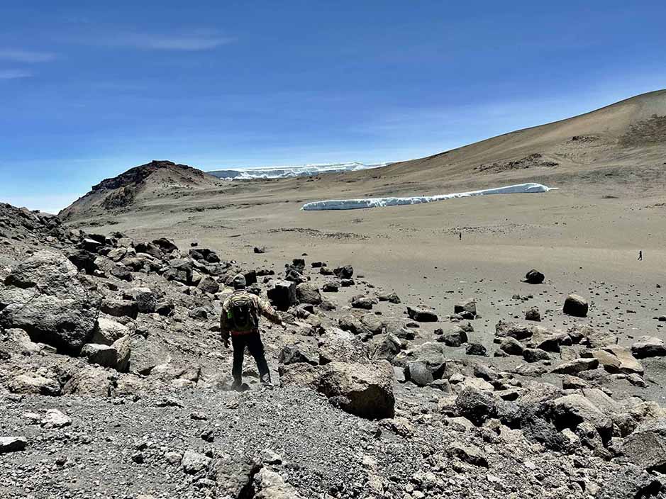 crater floor