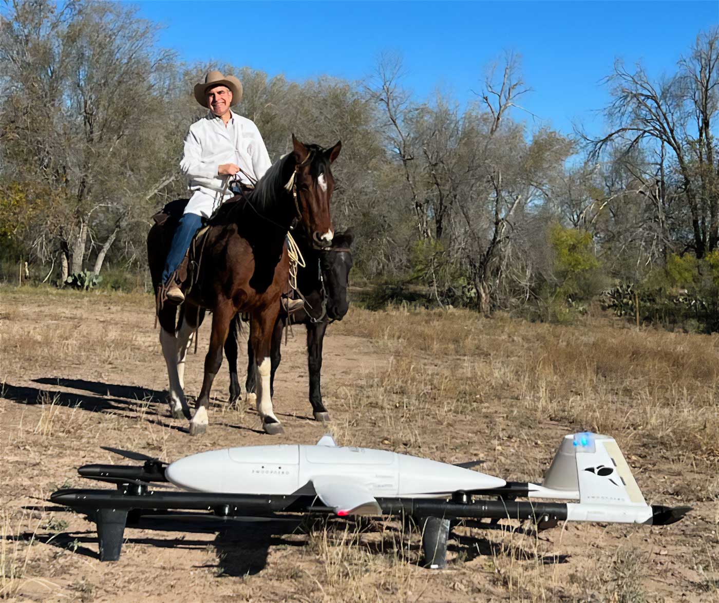 Billings and drone in Alpine, Texas