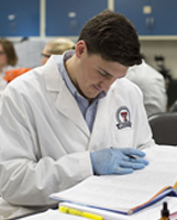 TTUHSC Student in Classroom Lab