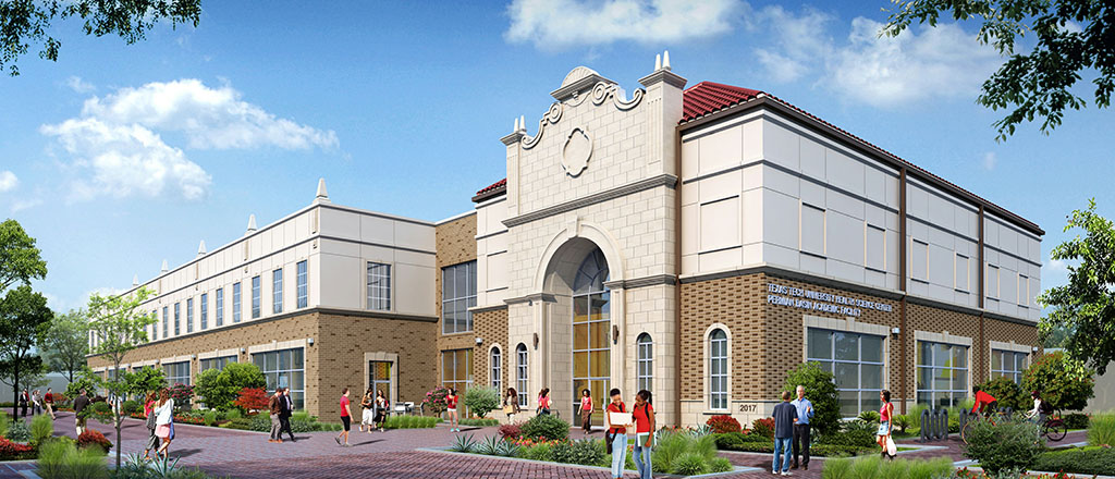 Architectural Rendering of the Odessa Permian Basin Academic Facility