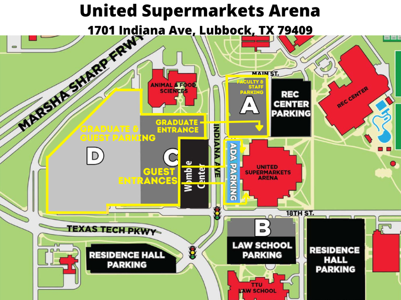 Parking map for SHP commencement