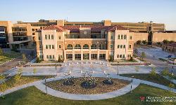 Aerial view of TTUHSC Lubbock campus buildings