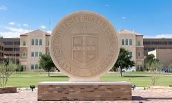 TTUHSC Lubbock seal sculpture