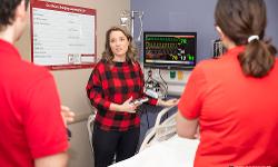 TTUHSC Physical Therapy students and faculty in hospital room setting