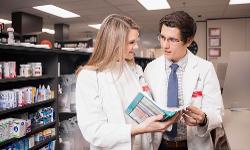 TTUHSC Pharmacy students in a pharmacy setting