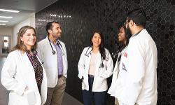 TTUHSC Medicine students in hallway