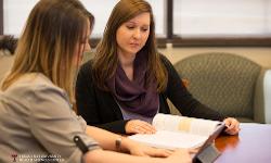 TTUHSC student's studying in the library