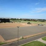 New parking lot near the Preston Smith Library, looking southwest (July 2017)