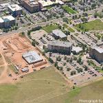 Campus aerial view, looking southeast (July 2017)