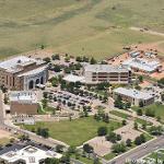 Campus aerial view, looking northwest (June 2017)