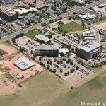 Campus aerial view, looking southeast (June 2017)