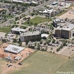 Campus aerial view, looking southeast (May 2017)