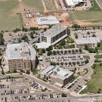 Campus aerial view, looking north (May 2017)