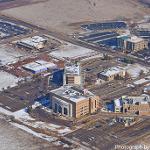 Campus aerial view, looking northeast (January 2017)