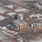 Campus aerial view, looking northeast (January 2017)