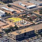 Campus aerial view, looking southwest (September 2017)