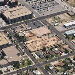 Campus aerial view, looking southeast (August 2017)