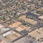 Campus aerial view, looking northwest (June 2017)