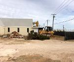 Demolition of old church building, looking southeast (December 2016)