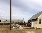 Demolition of old church building, looking northeast (December 2016)