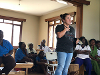 "Part of what I do every time I return to Uganda is do trainings for nannies, parents, caregivers, and teachers," San Juanita said. " Here I did a training on 'The Power of Words' in which I talked about how our words have power and they can either lift us up or break us down."