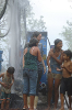 After digging for four days, water was finally found in El Salvador. 