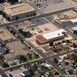Campus aerial view, looking southeast (July 2018)