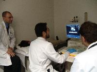 Group of TTUHSC Neurology Residents studying images.