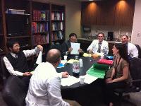 TTUHSC Neurology Residents in a conference group meeting.