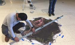 Decal being measured