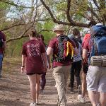 Medical students hiking in Lubbock