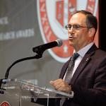 TTUHSC Provost Darrin D'Agostino speaking at the Chancellor's awards