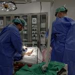 Tonya Lambert is prepped for the procedure