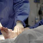 Ointment is applied at the end of the procedure