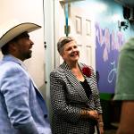 President Lori Rice-Spearman tours Davis Mountain Clinic
