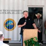 TTU Chancellor Tedd Mitchell speaks at Davis Mountain Clinic Presser