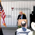 Billy Philips, M.D speaks at Davis Mountain Clinic Presser