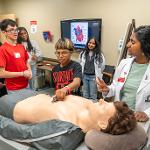 LISD students learn about the heart and abnormal rhythms during Docs for a Day 