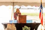 Amy L. Waer, MD, speaking at Burton Container Clinic Open House