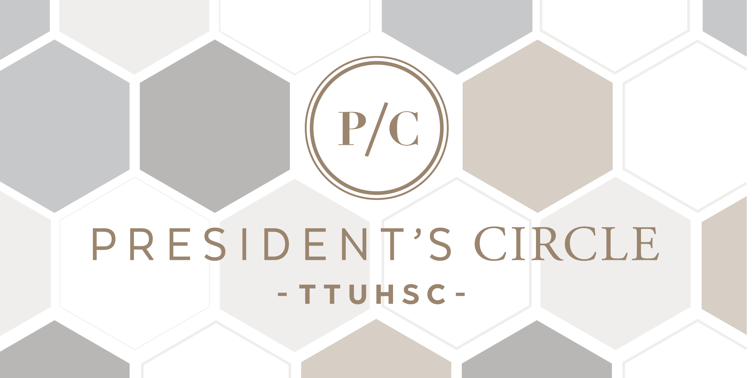 Graphic background with PC logo for President's Circle 