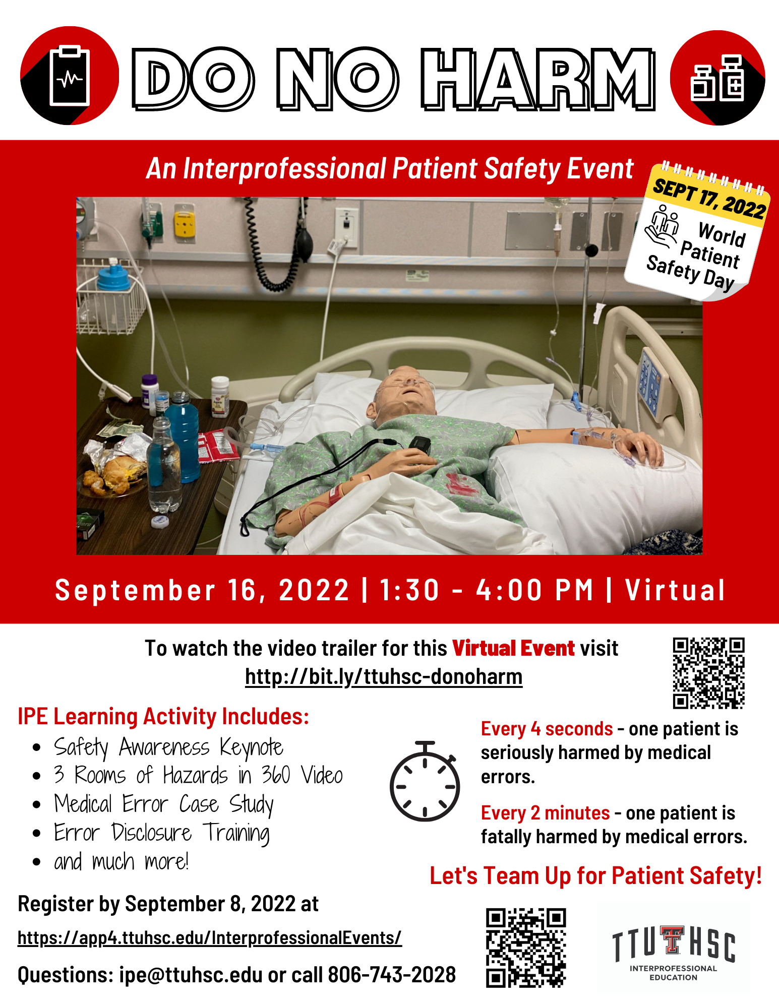 Do No Harm: An Interprofessional Patient Safety Event