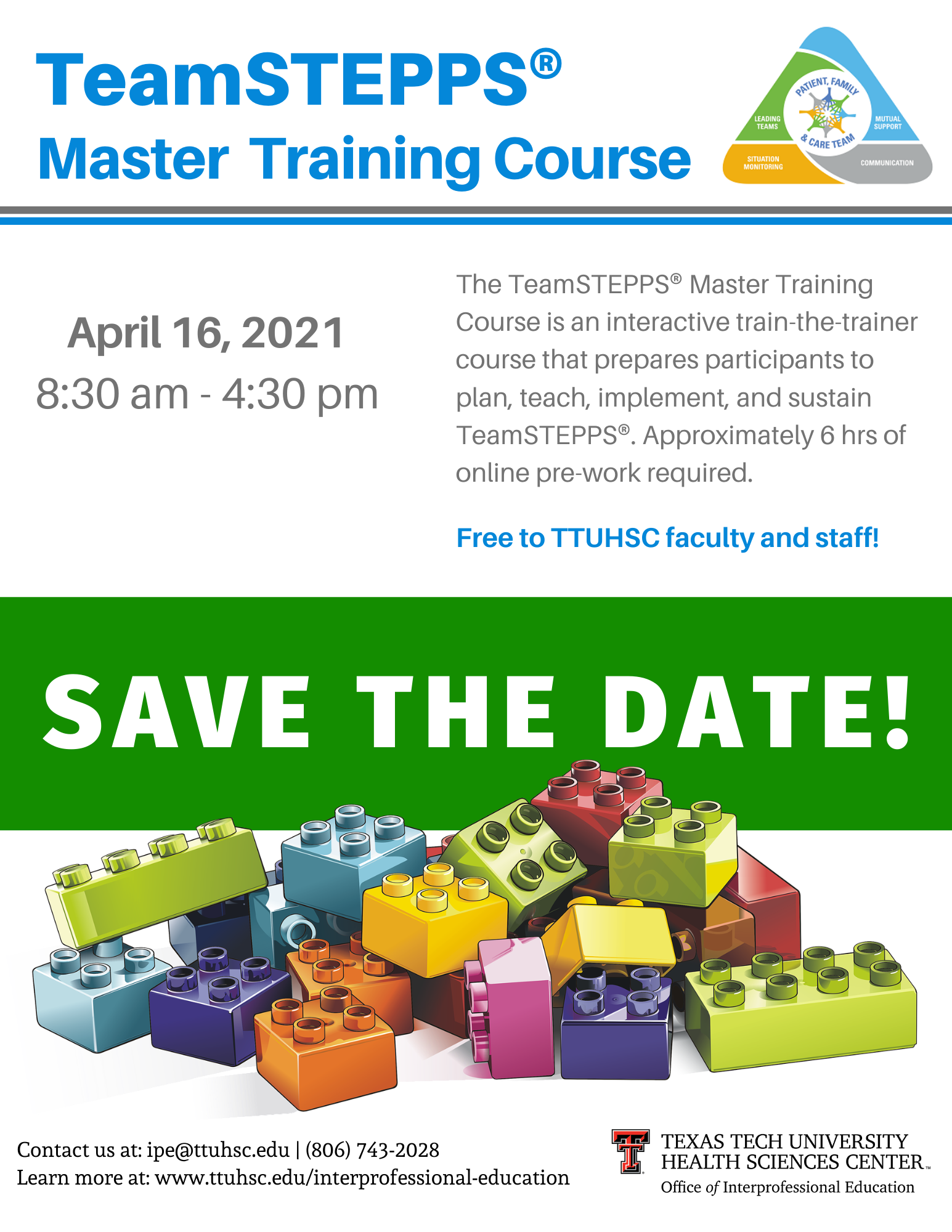 TeamSTEPPS Master Training Texas Tech University Health Sciences Center