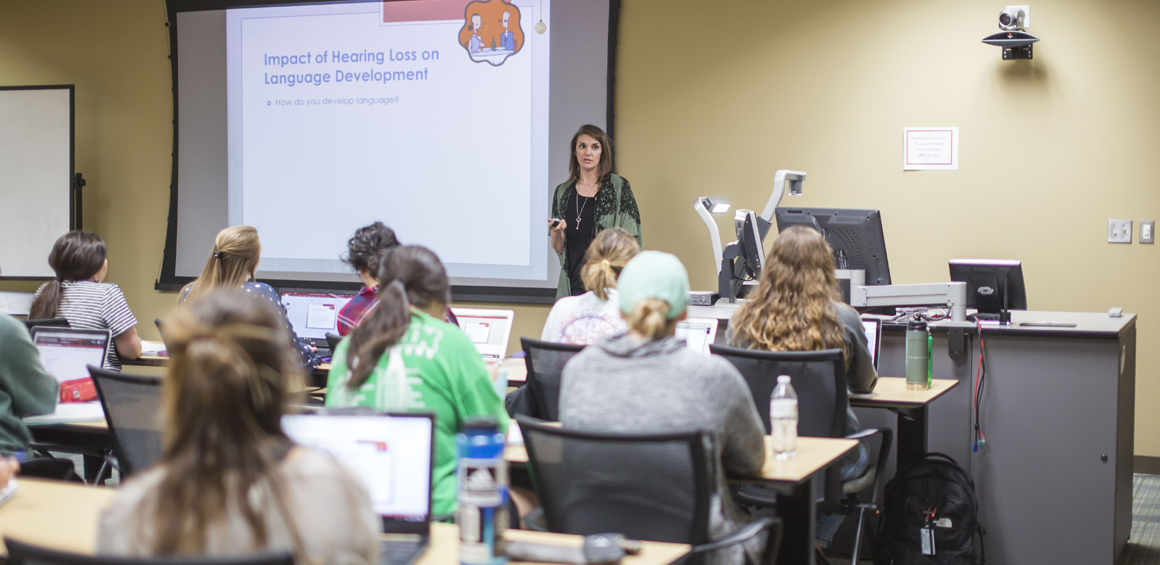 TTUHSC classroom with students and professor