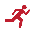man running icon representing physical