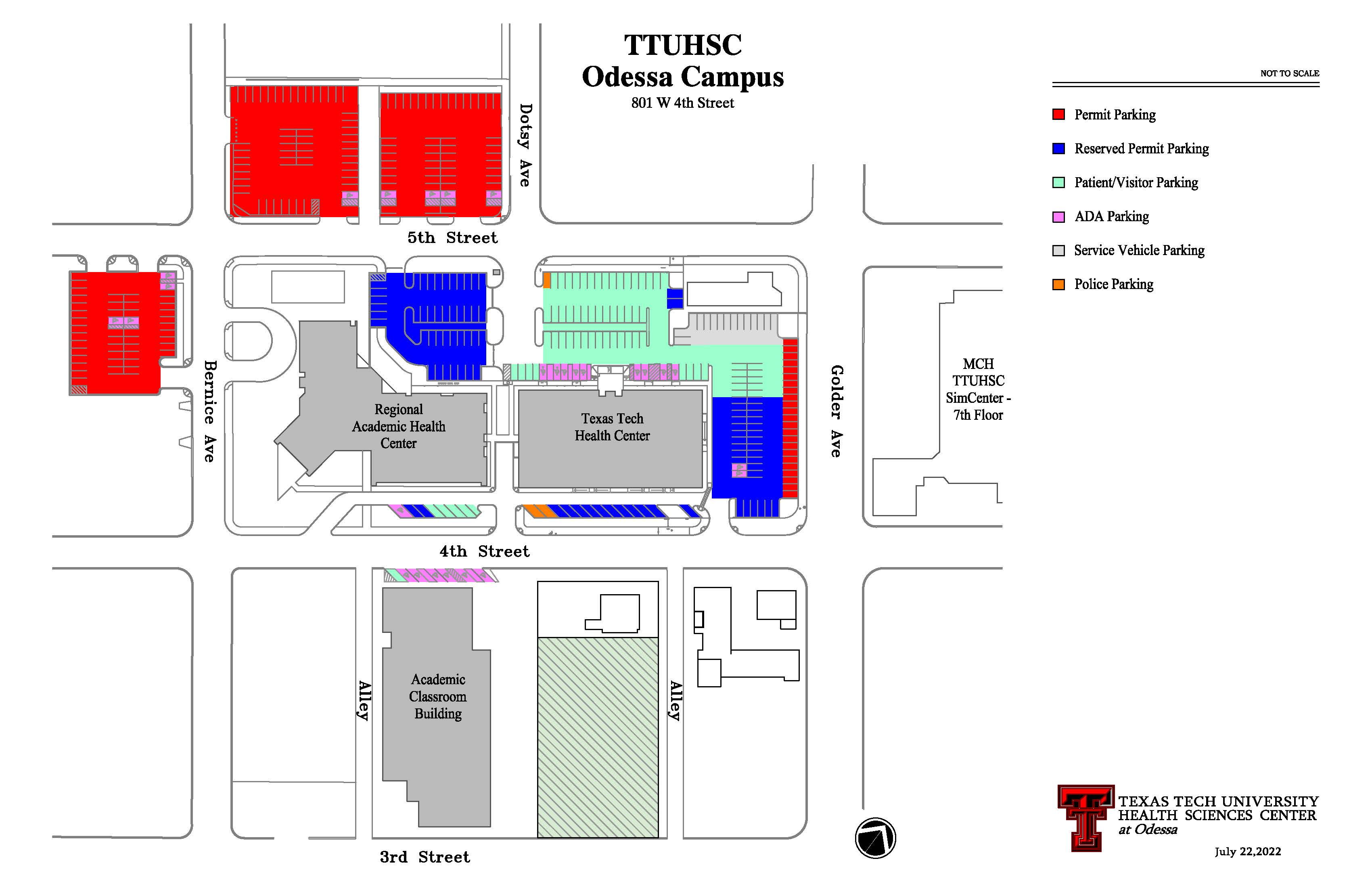 Odessa Parking Map