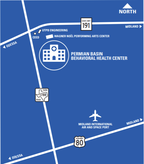Map of Behavioral Health Center location